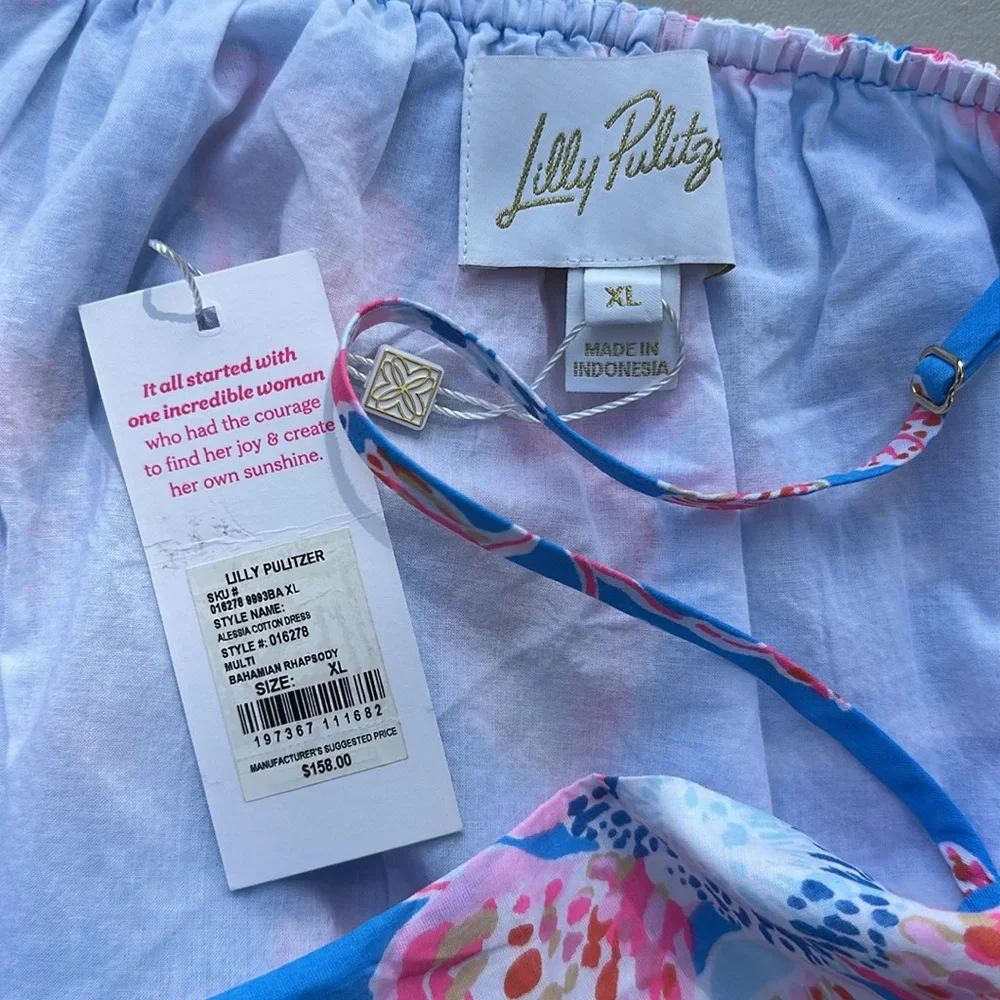 NWT Lilly Pulitzer Alessia Cotton Dress - Picture 7 of 8